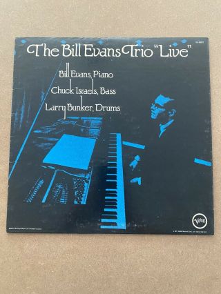 Bill Evans Trio Live Lp Verve Records V6 - 8803 Us 1971 Jazz Promo