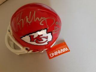 Anthony Davis Signed Riddell Kansas City Chiefs Auto Mini Helmet