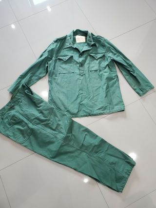 Vintage U.  S.  Army Aggressor Force Shirt,  Pants Uniform Vietnam Era Green 255