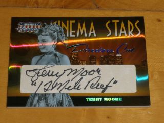 2008 Donruss Americana Cinema Stars Directors Cut Auto Terry Moore 053/100