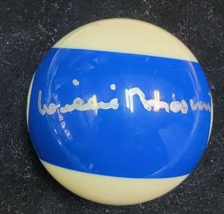 Willie Mosconi Authentic Hand Signed 10 Billiards Pool Ball Psa/dna