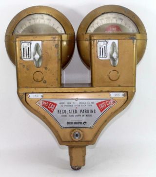 Vintage Duncan Double Parking Meter 5¢,  10¢,  25¢