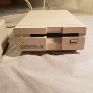 Commodore 1581 Floppy Disc Drive W/ Pwr Supply Power 