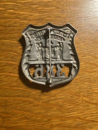 obsolete vintage D L & W Railroad badge 386 2