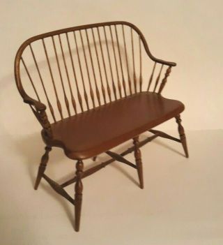 Vintage Miniature Windsor Comb - Back Bench / Settee by Artist Edward Ted Norton 3