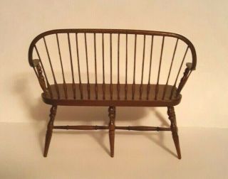 Vintage Miniature Windsor Comb - Back Bench / Settee by Artist Edward Ted Norton 4