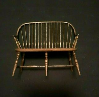 Vintage Miniature Windsor Comb - Back Bench / Settee by Artist Edward Ted Norton 6