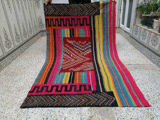 Vintage Handmade Moroccan Wool Rug Beni Ourain Rug Azilal Carpet