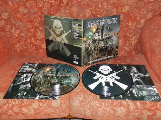 Iron Maiden A Matter Of Life And Death 2006 Ltd Ed Uk Pic Disc 2lp Emi 372 3211