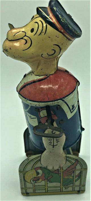 Rare,  1930s Popeye Vintage Wind - Up Toy -