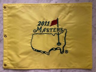 Charl Schwartzel 2011 Masters Golf Pin Flag.  No Bag Or Ties Augusta National