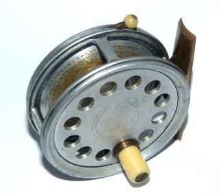 Percy Wadham’s ‘the Test’,  2 ¾” Alloy Trout Fly Reel Rare Size And Model For.