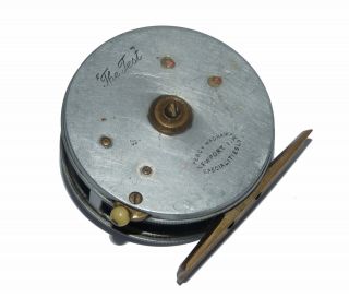 Percy Wadham’s ‘The Test’,  2 ¾” alloy trout fly reel rare size and model for. 2