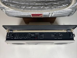 Rare Vtg Sharp 3P - 40U TV - FM/AM Radio Stereo Microcassette Recorder Boombox 4