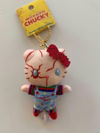 Hello Kitty Chucky Halloween Keychain Plush Doll Limited Usj Japan 2019 F/s