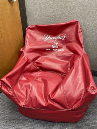 Vintage Yuengling Red Bean Bag Chair For Boats - Ocean Tamer Marine - Grade Vinyl 2