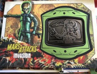 2013 Topps Mars Attacks Invasion Medallions Card Mm12 - Destroy The City