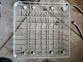 Vintage Aqua Kitchenaid Dishwasher Lower Rack Part Wp4172117 No Rust
