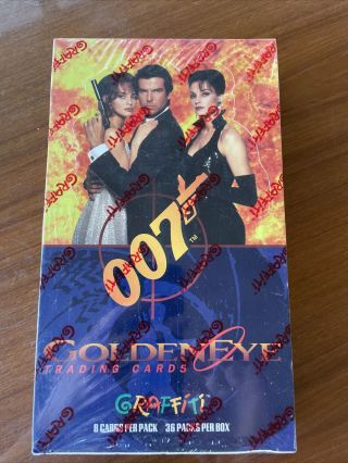 James Bond Goldeneye Trading Cards - 36 Packs Graffiti 1995 -