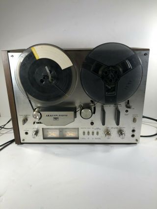 Vtg Akai Gx - 4000d Reel To Reel Tape Recorder Player Gx 4000d Deck Reel - To - Reel