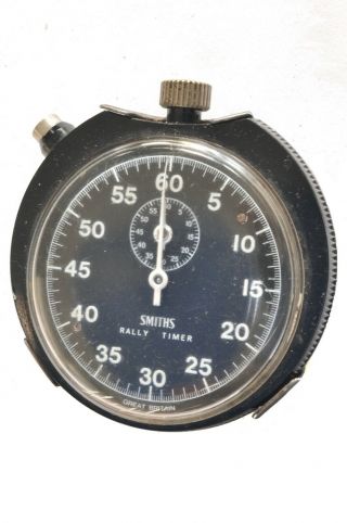 Vintage Smiths Rally Timer Military Stop Watch & Clip -
