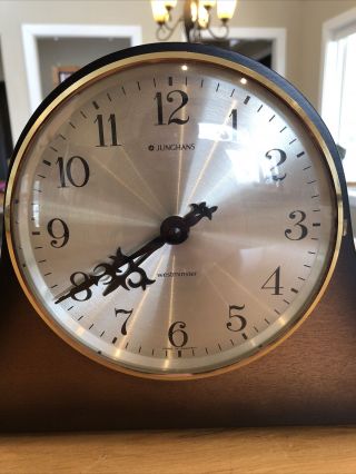 Antique Junghans German Westminster Mantle Clock Vtg Chiming Chime 2