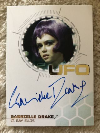 Ufo Series 3 Gold Foil Autograph Card Gabrielle Drake As Gay Ellis Blue Ink Gd1