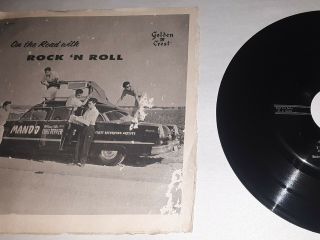 Rare Promo 45 Mando & The Chili Peppers On The Road W/ Rock N Roll Golden Crest