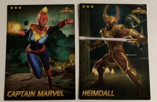 Marvel Contest Of Champions Arcade Game,  Dave Busters Captain Marvel,  1 Series 1