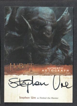 The Hobbit Desolation Of Smaug Cryptozoic Autograph Card Su Stephen Ure