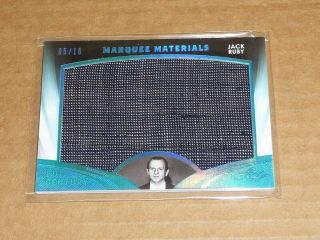 2016 Leaf Jack Ruby Marquee Materials Relic Swatch Wardrobe Blue /10 O5370