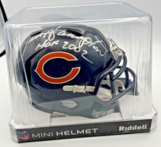 Dan Hampton Auto Mini Helmet - Chicago Bears -