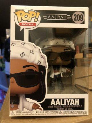 Funko Pop Rocks Vinyl Figure Aaliyah - 209 - Hard To Find -