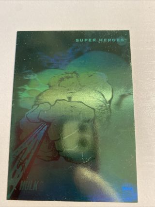 1992 Impel Marvel Universe Series 3 Hulk Hologram Card H - 1