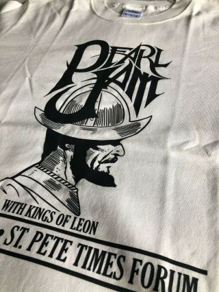 Pearl Jam 2008 Tampa T Shirt Medium Brad Klausen Mega Rare Eddie Vedder