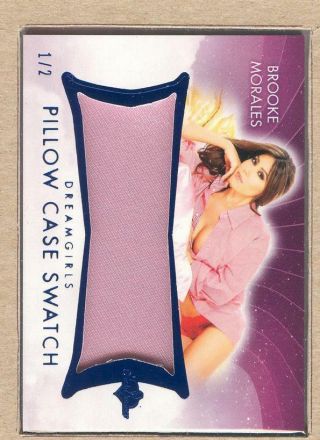 Brooke Morales 2018 Bench Warmer Dreamgirls Update Pillow Case Swatch Blue 1/2