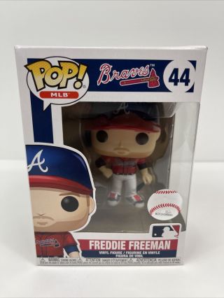 Funko Pop Mlb Atlanta Braves Freddie Freeman (red Jersey) 44 Rare In Hand