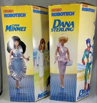 Vintage 1985 Matchbox Robotech Lynn Minmei & Dana Sterling Dolls 2