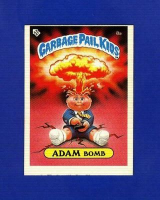 1985 Topps Garbage Pail Kids Series 1 U.  K.  Mini 8a Adam Bomb