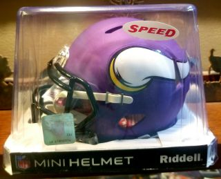 Daunte Culpepper Minnesota Vikings Autographed Riddell Speed Mini Helmet Jsa