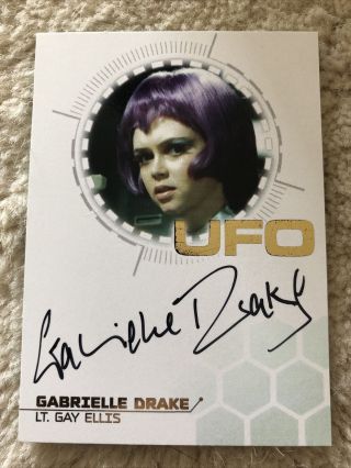 Ufo Series 3 Gold Foil Autograph Card Gabrielle Drake As Gay Ellis Black Ink Gd1