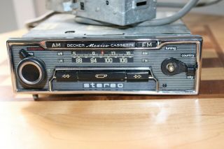 Vintage Mercedes / Ferarri Becker Mexico Cassette Am / Fm Car Radio W/ Amplifier