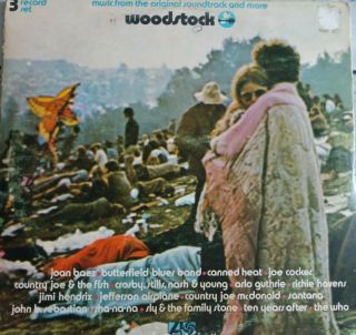 Woodstock 3 Album Set Soundtrack Vinyl Lp Record Album Vg
