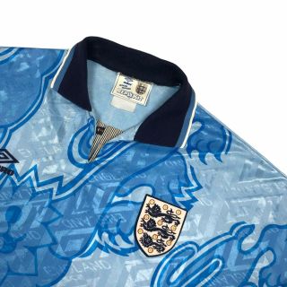 Vintage Umbro England Third Football Shirt Kit 1992 1993 Adults Large L 2