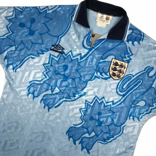 Vintage Umbro England Third Football Shirt Kit 1992 1993 Adults Large L 3
