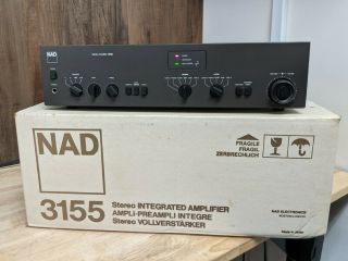 Vintage Nad Model 3155 Stereo Integrated Amplifier With Box