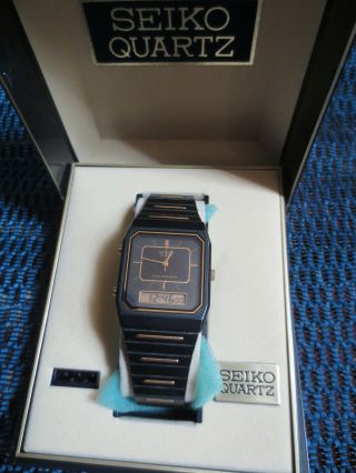 Rare Vintage Seiko H601 - 5179 Lcd Digital Watch - 1980 