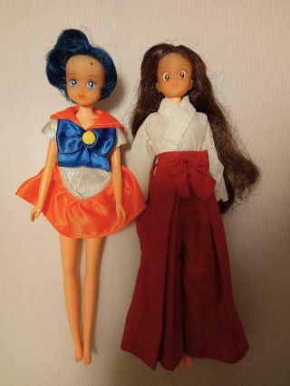 1990s BANDAI Sailor moon Dress up doll Figure Mercury & Mars Different Costume 2