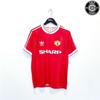 1990/92 Manchester United Vintage Adidas Home Football Shirt 38/40 (m)