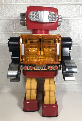 Vintage Giant Robot Rotate - O - Matic Japan Horikawa ? Space Tin Toy 16”